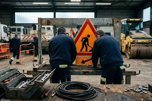 Panneaux temporaires de chantier : pourquoi ils changent les règles de circulation
