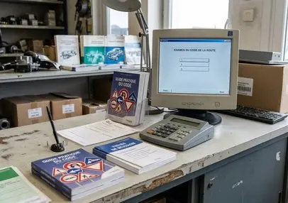 Une candidate révise avec une série de tests du code de la route